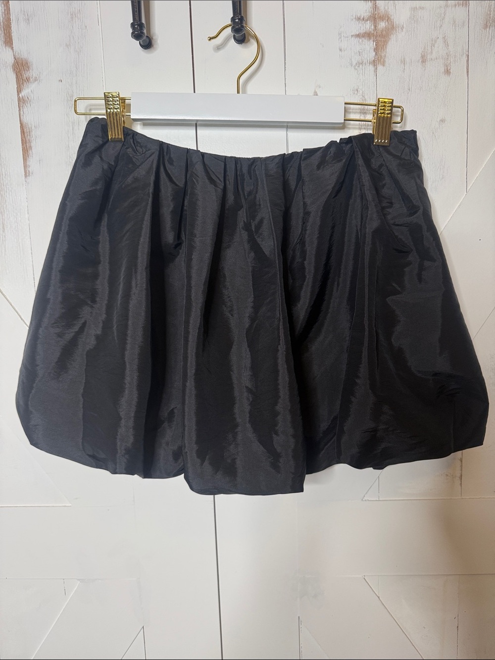 MIOU MUSE Black Bubble Mini Skirt Women's - Picture 9 of 16